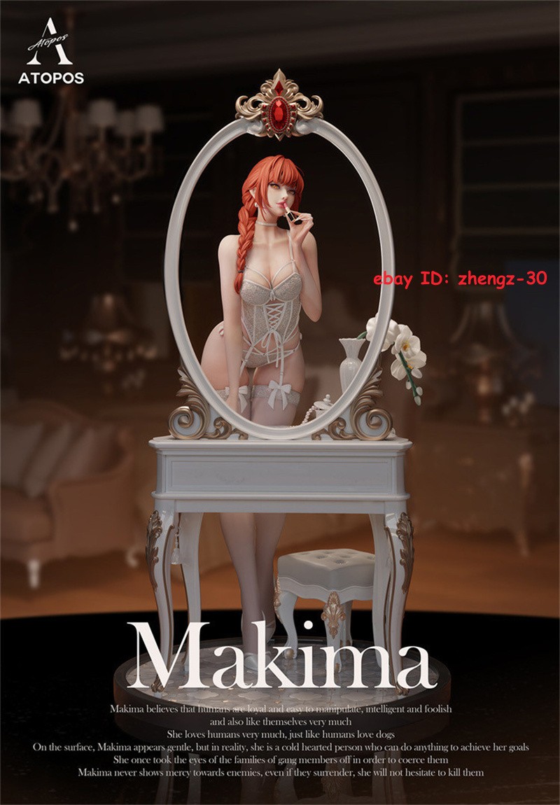 H44CM ATOPOS Studio 1/4 Chainsaw Man Makima Statue Figure Model Collectible Gift