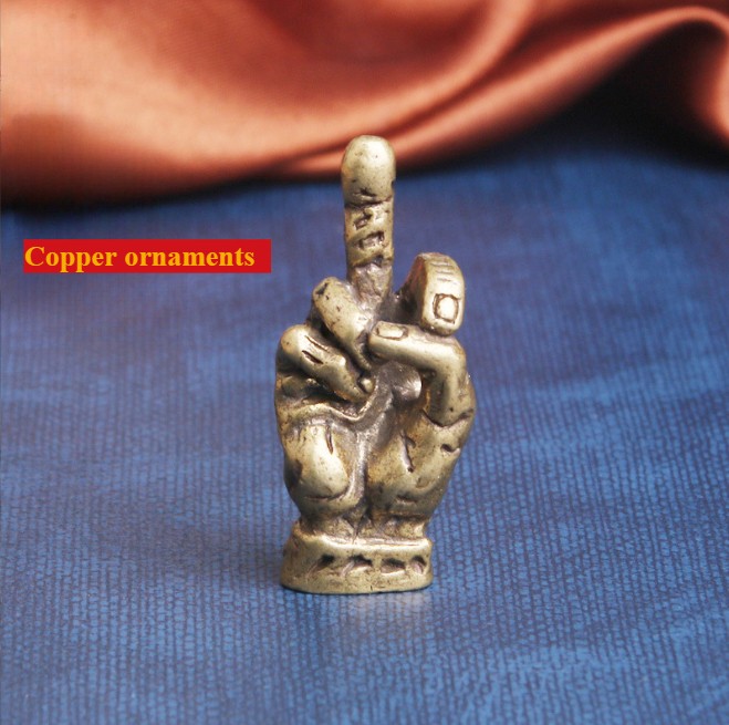 Brass Vertical Finger Figurine Small Animal Statue Office Home Decoration Toy Brass Vertical Finger Figurine Small Animal Statue Office Home Decoration Toy
