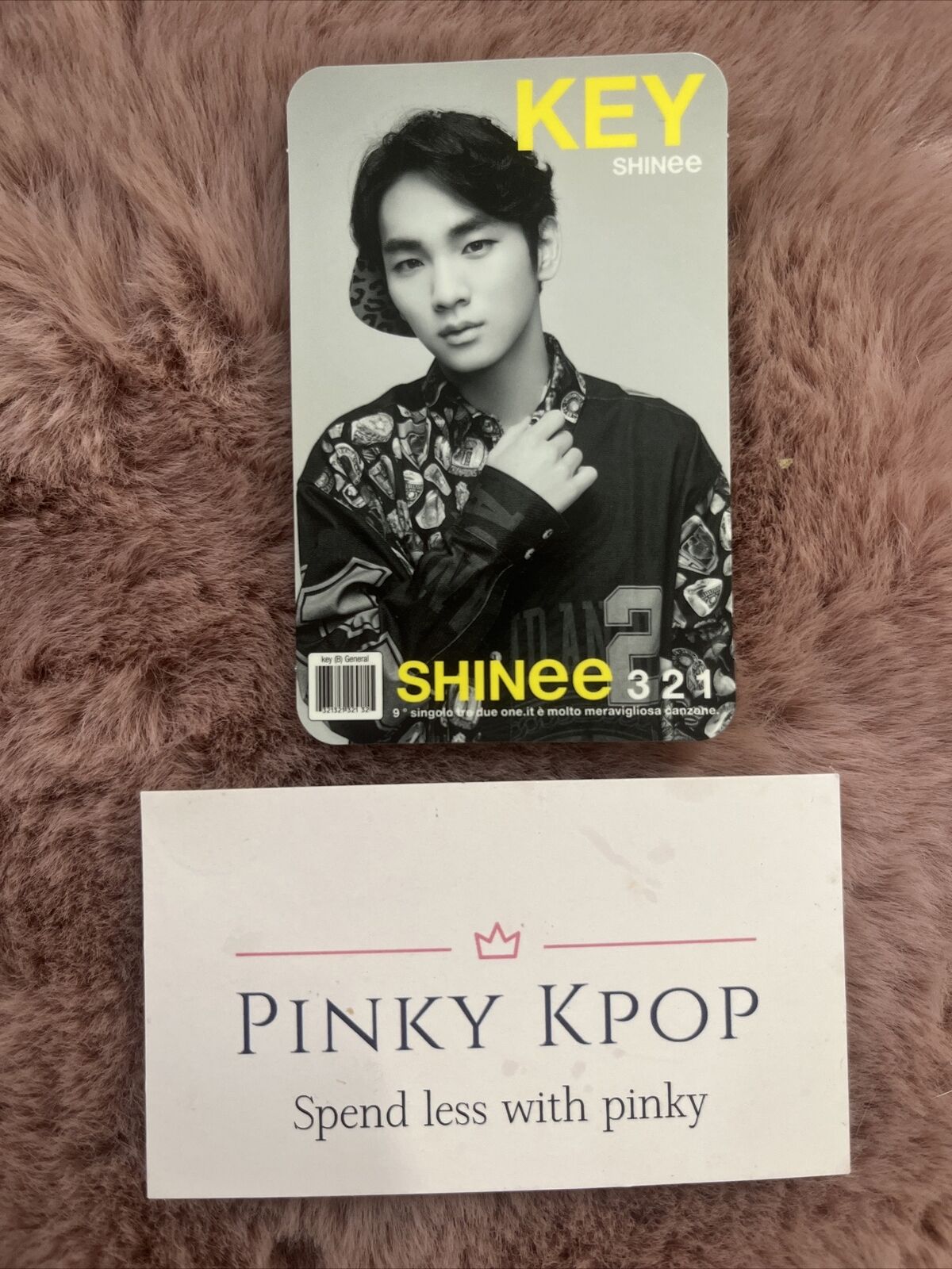 Shinee Key \' 3 2 1\' Official Photocard + FREEBIES
