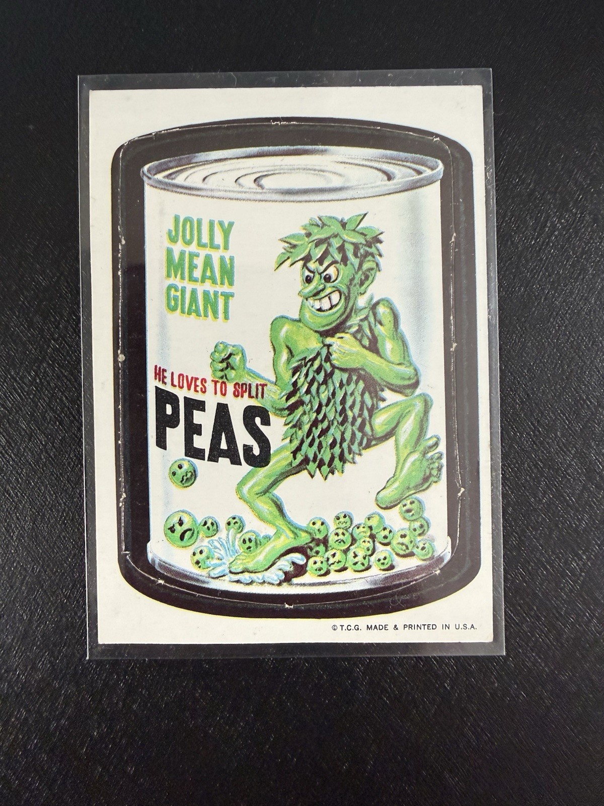 1967 Topps Wacky Packages JOLLY MEAN GIANT Die Cut Trading Card #43 1967 Topps Wacky Packages JOLLY MEAN GIANT Die Cut Trading Card #43