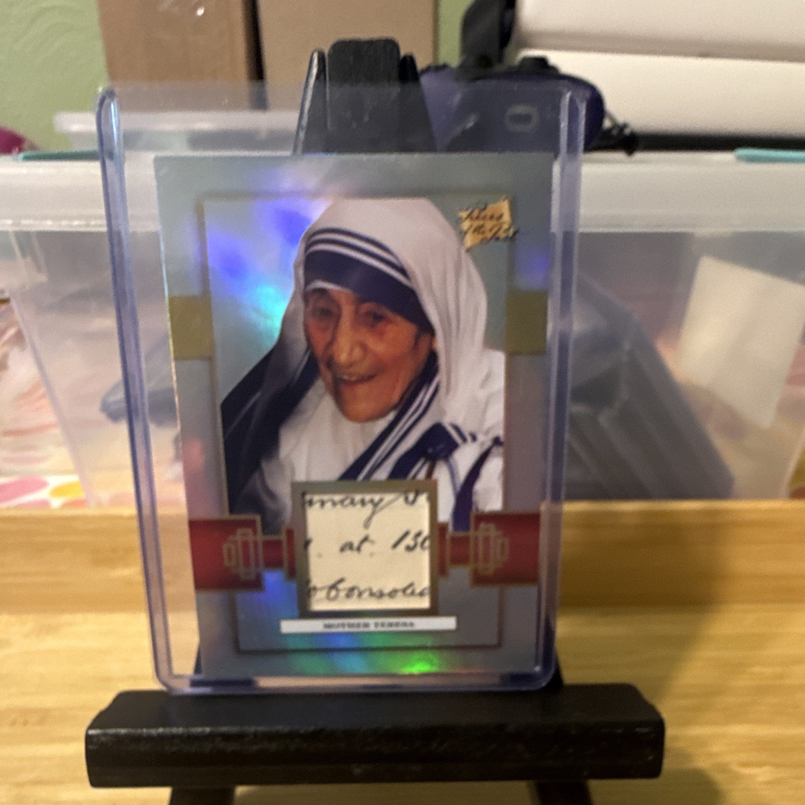 2026 Pieces of The Past #338 Mother Teresa On Card Writing Relic 2026 Pieces of The Past #338 Mother Teresa On Card Writing Relic