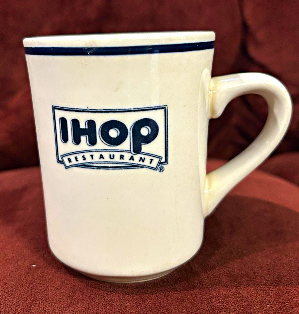 Vintage IHOP 1980/90’s Restaurant Coffee Mug Delco Ceramic Diner Ware Cup Rare