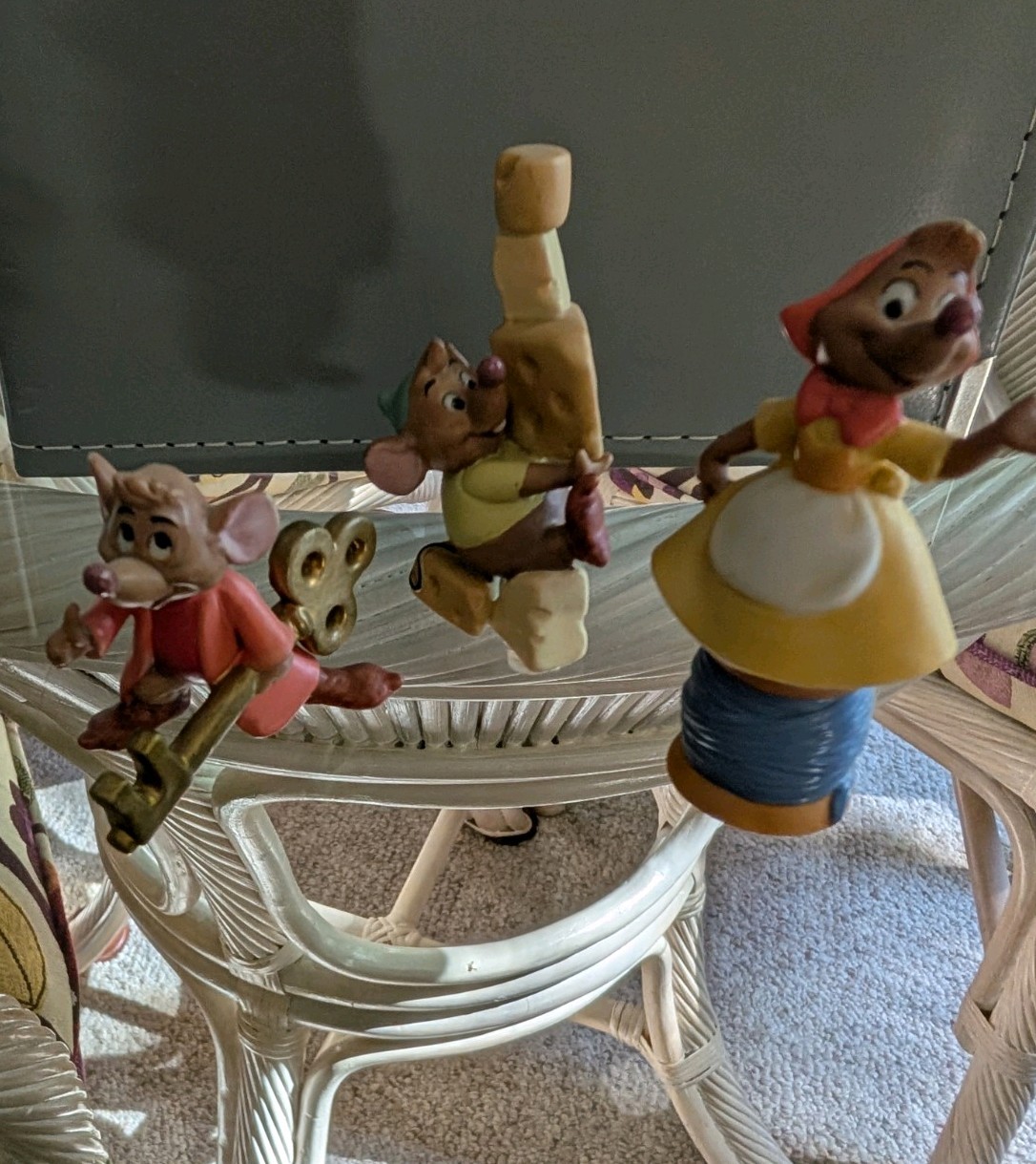 Disney Cinderella Suzy Mouse, Gus Gus, and Jack Porcelain Figurines Disney Cinderella Suzy Mouse, Gus Gus, and Jack Porcelain Figurines