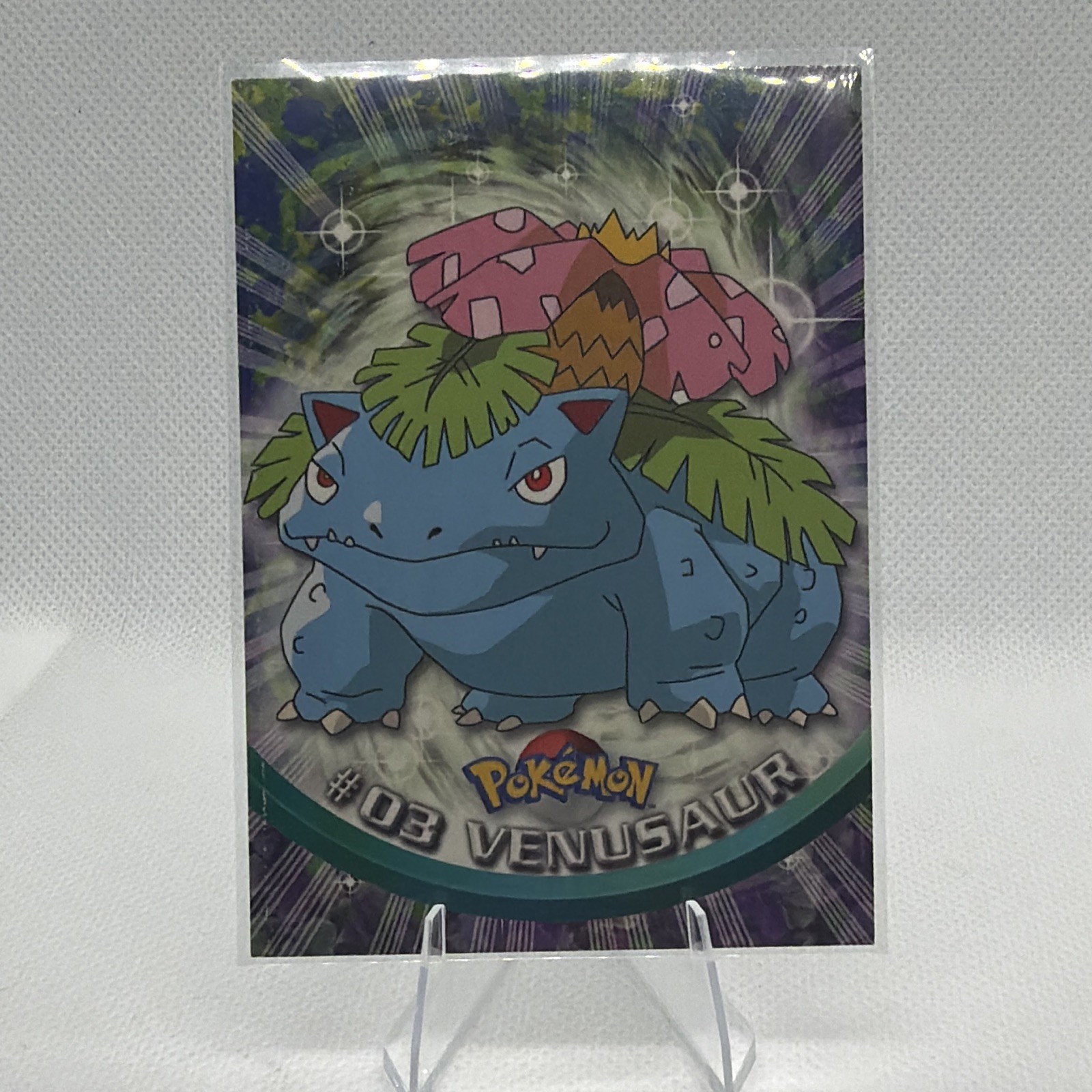 Topps Pokémon TV Card #03 VENOSAUR Topps Pokémon TV Card #03 VENOSAUR