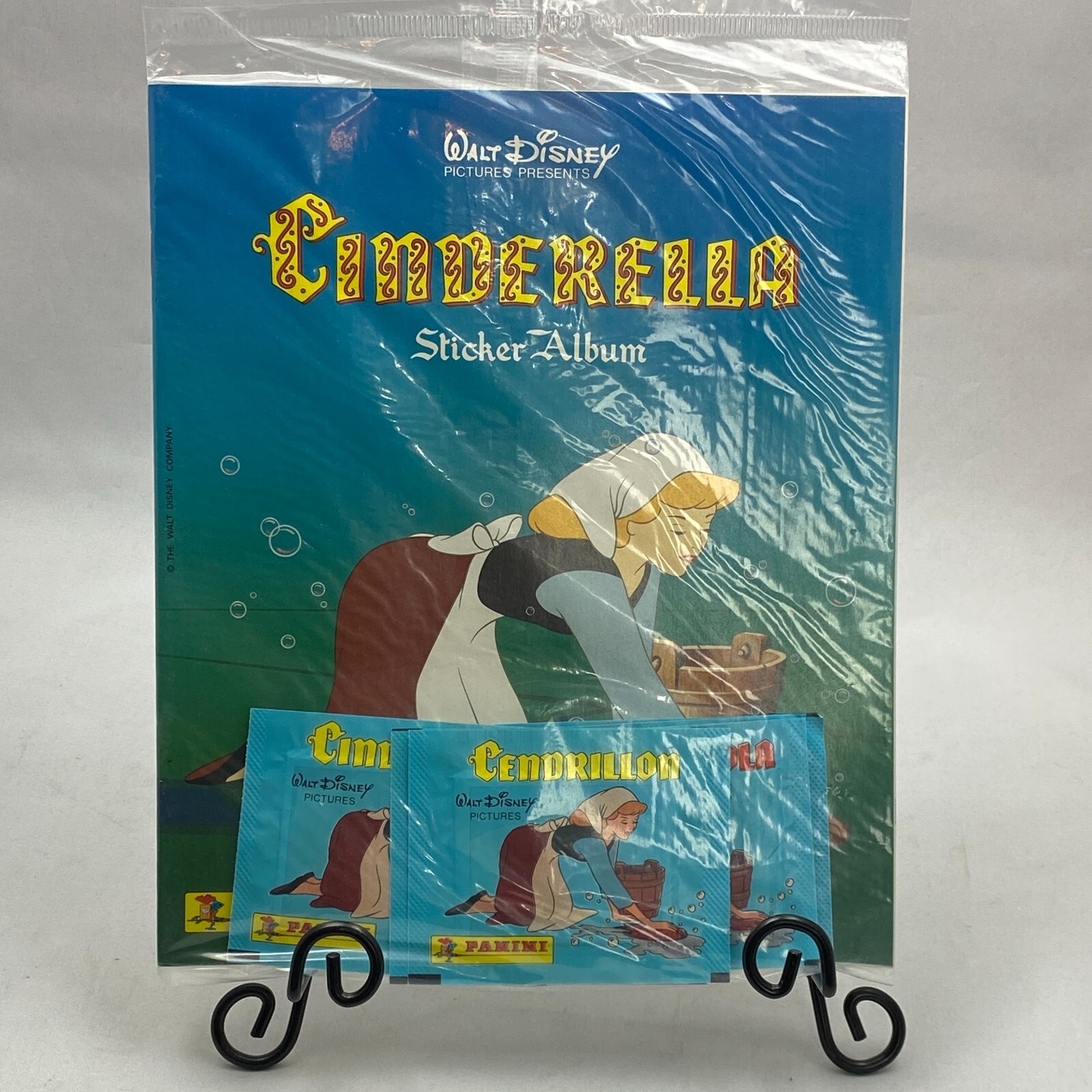 Vintage 1987 Panini Walt Disney CINDERELLA Sticker Album w/ Sticker Packs Vintage 1987 Panini Walt Disney CINDERELLA Sticker Album w/ Sticker Packs