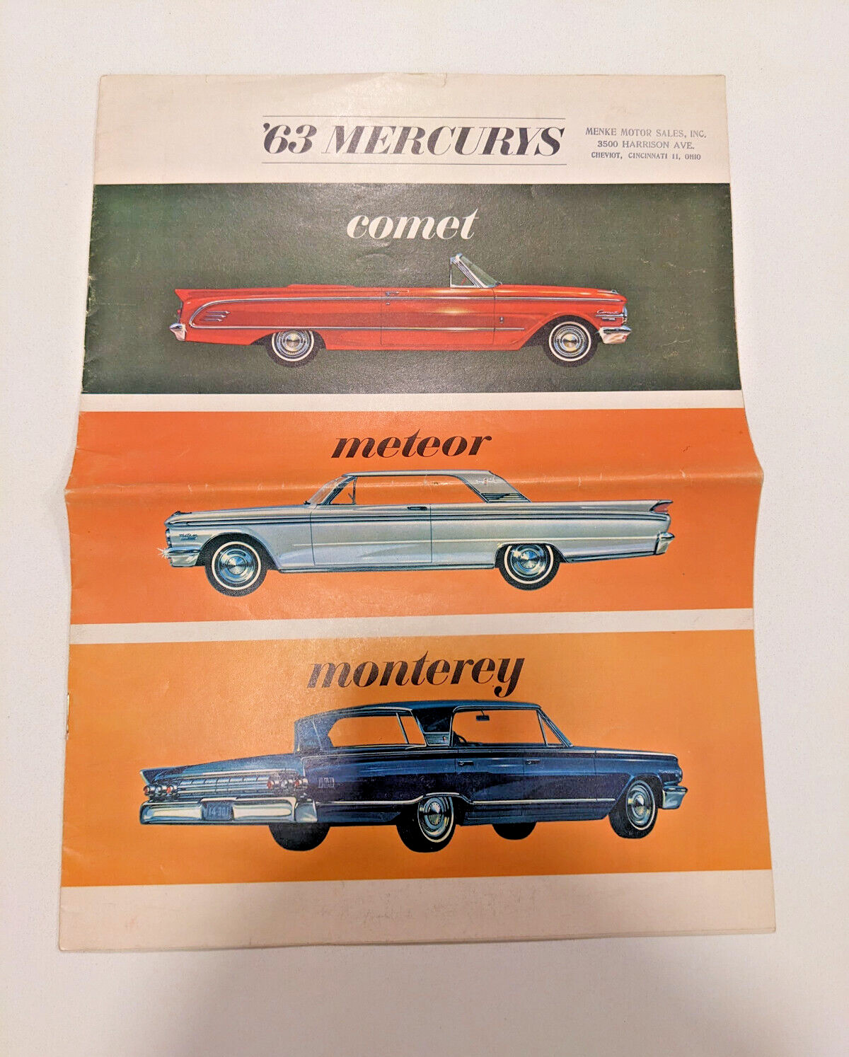 1963 Lincoln Mercury Comet Meteor Monterey NOS Dealer Sales Catalog Brochure 1963 Lincoln Mercury Comet Meteor Monterey NOS Dealer Sales Catalog Brochure