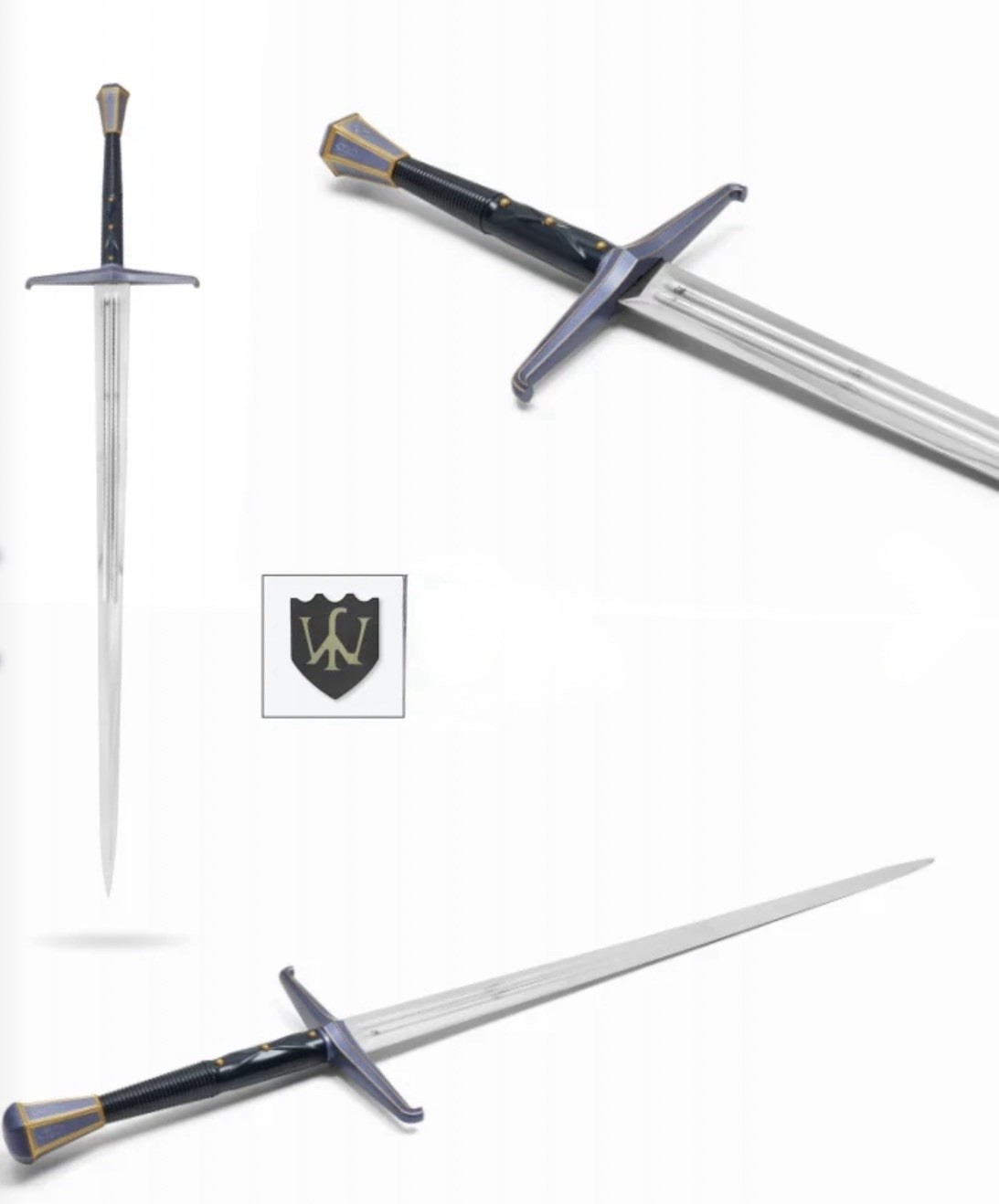 Medieval Longsword Stainless Steel Sword Blade 45” Full Size Medieval Longsword Stainless Steel Sword Blade 45” Full Size