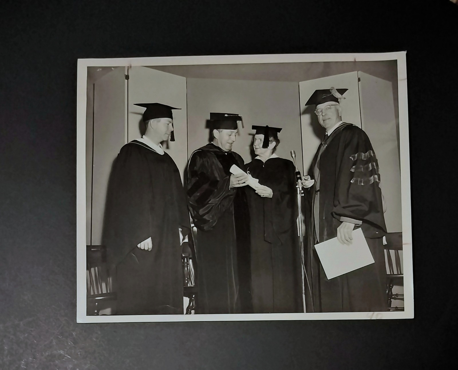VTG 1956 Walt Disney Type 1 Original Press Photo Honorary Doctor of Fine Arts VTG 1956 Walt Disney Type 1 Original Press Photo Honorary Doctor of Fine Arts