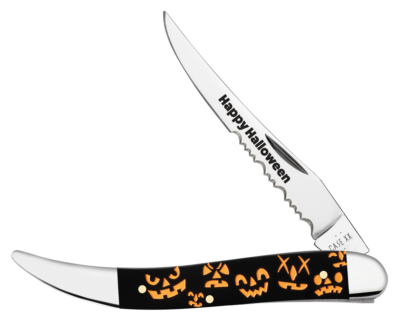 Case xx Knives Medium Toothpick Black Halloween 13364 Stainless Pocket Knife Case xx Knives Medium Toothpick Black Halloween 13364 Stainless Pocket Knife