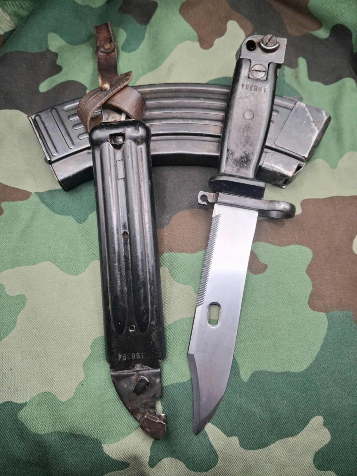 Yugoslavian Type IlI Bayonet & Scabbard - 1990s Balkan War Surplus 7.62x39 #3 Yugoslavian Type IlI Bayonet & Scabbard - 1990s Balkan War Surplus 7.62x39 #3