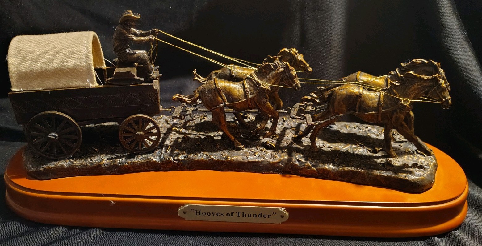 Montana Lifestyles "Hooves Of Thunder" By Montana Silversmiths/1996/LE#A1095
