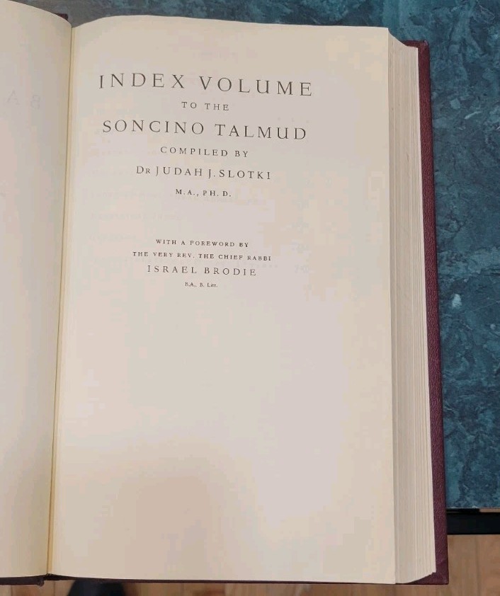 ***INDEX***Talmud Babylonian Soncino ***INDEX***Talmud Babylonian Soncino