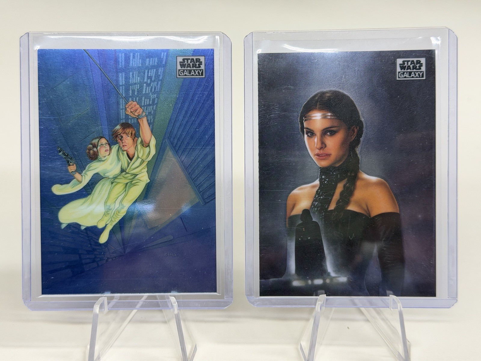 2021 Topps Chrome Star Wars Galaxy Leap Of Faith #28 & The Finest Of Naboo #78 2021 Topps Chrome Star Wars Galaxy Leap Of Faith #28 & The Finest Of Naboo #78