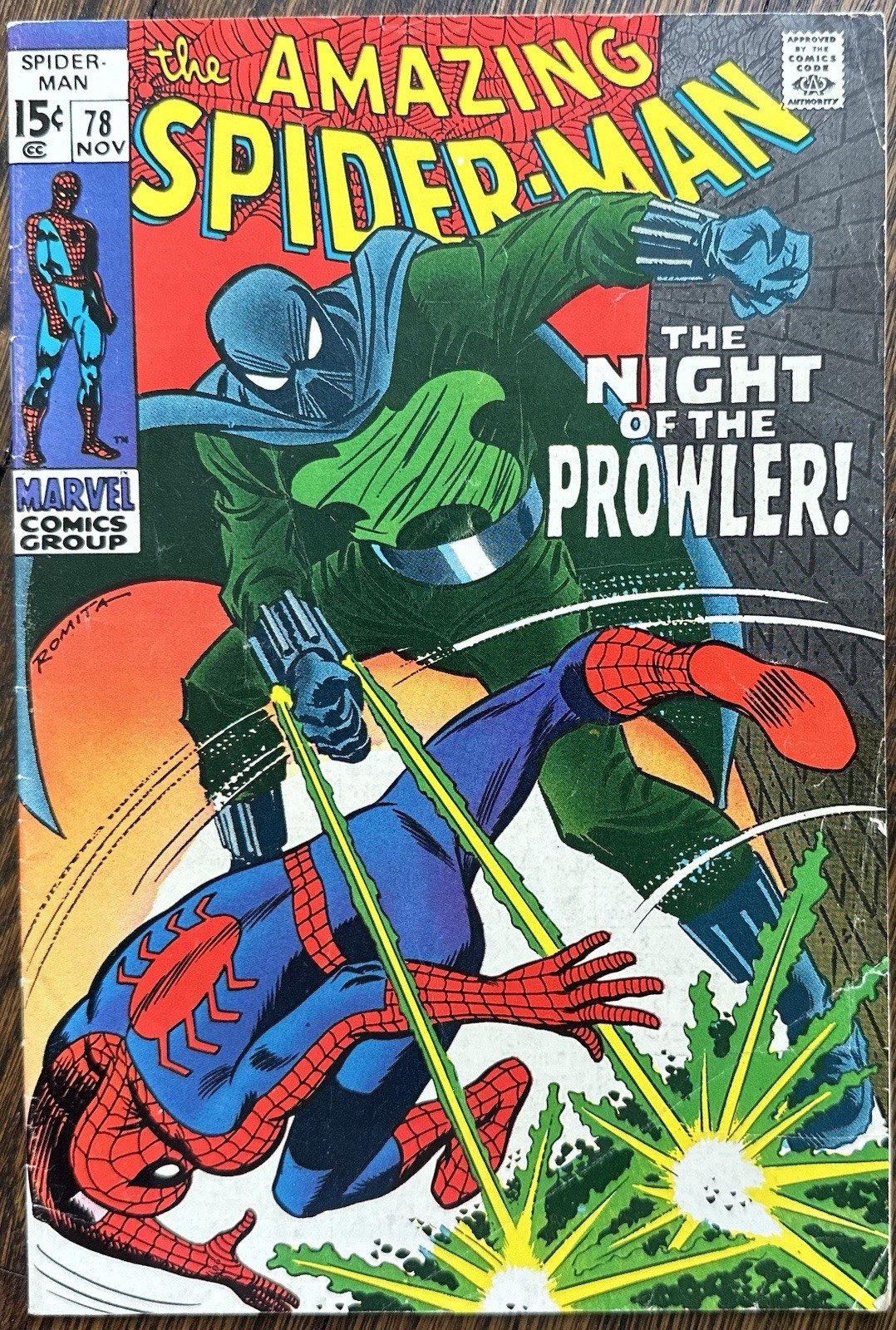 THE AMAZING SPIDER-MAN #78 (MARVEL,1969) 1ST PROWLER 6.5 FN+ SILVER AGE ~