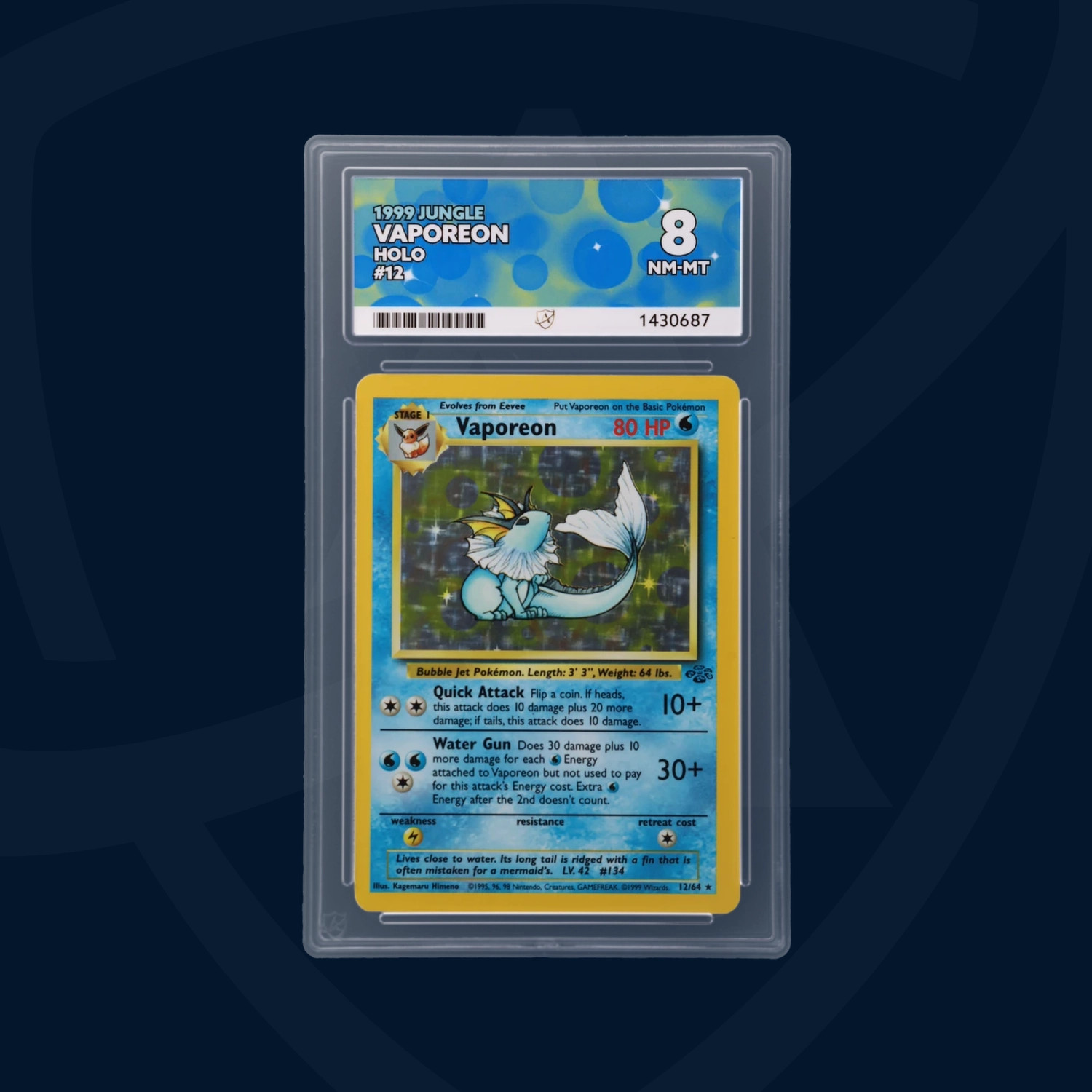 ACE 8 - Vaporeon - 12/64 - Jungle - Pokemon ACE 8 - Vaporeon - 12/64 - Jungle - Pokemon
