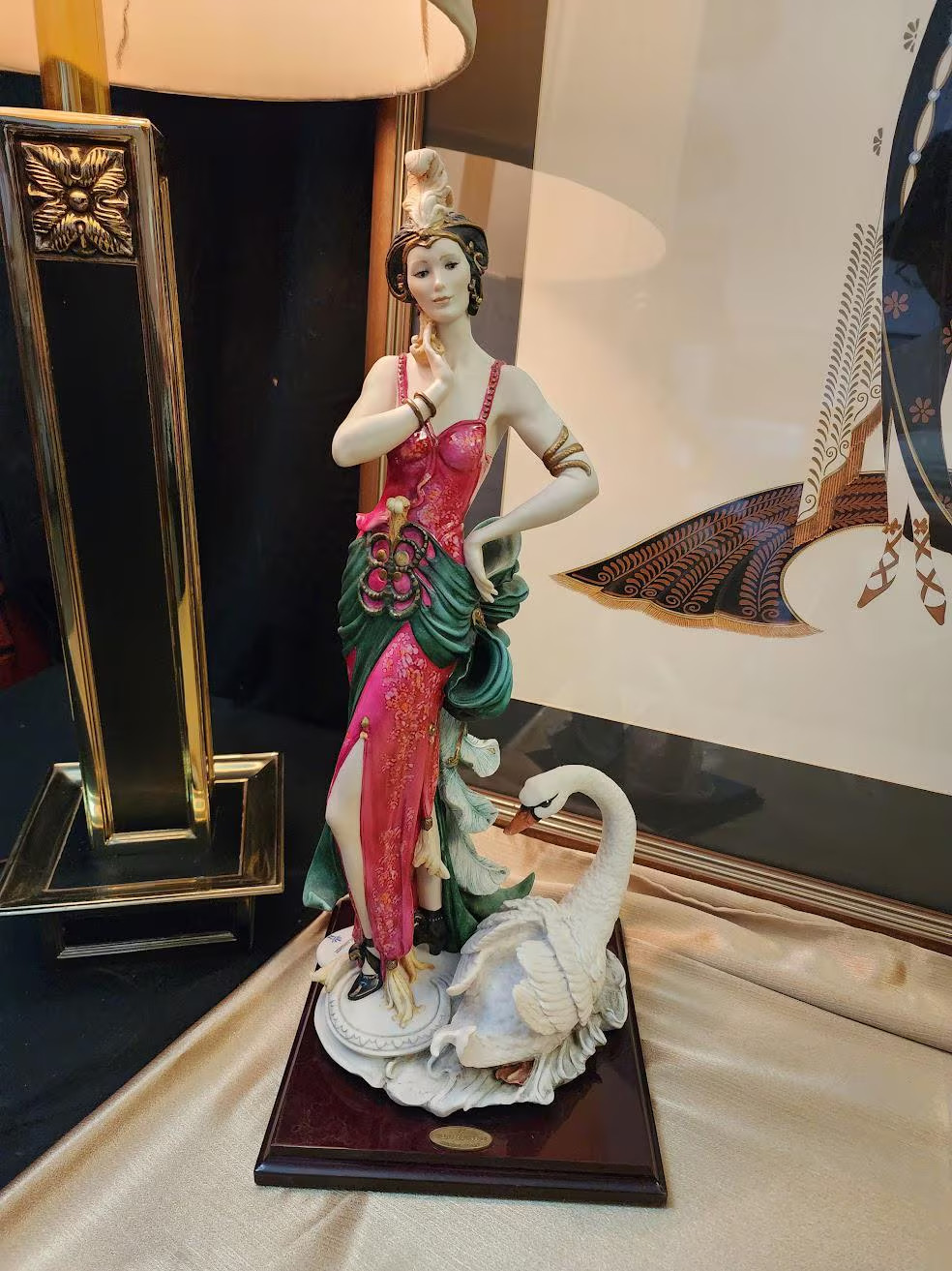 Vintage Giuseppe Armani Florence "Swans Lake" 152/3000 with Certificate Vintage Giuseppe Armani Florence "Swans Lake" 152/3000 with Certificate