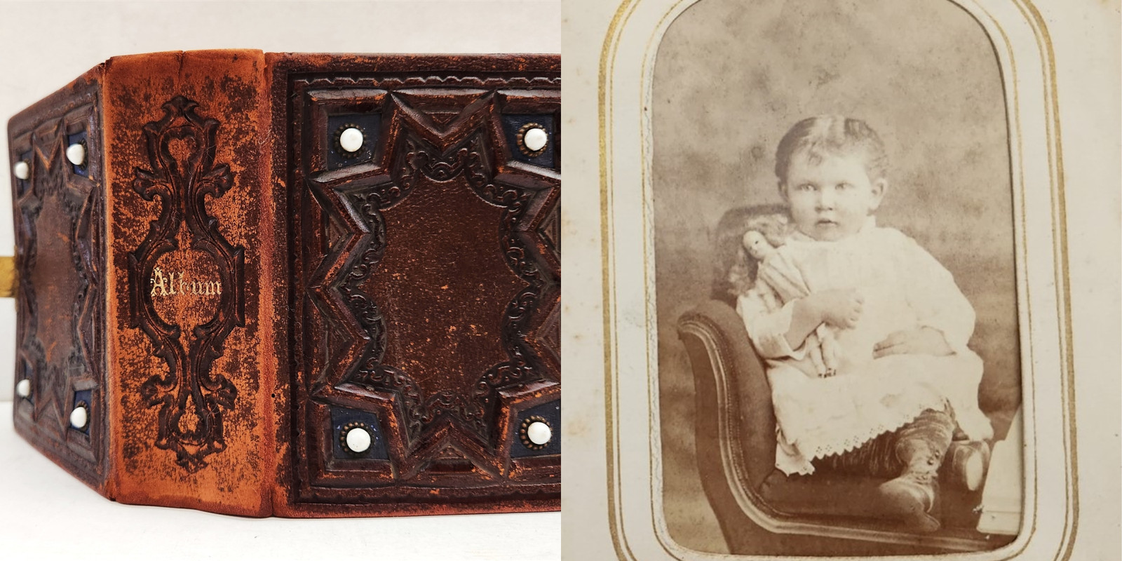 1878 antique DANIEL B ROCK pa CARRIE McCREARY family PHOTO ALBUM & WEDDING CERT 1878 antique DANIEL B ROCK pa CARRIE McCREARY family PHOTO ALBUM & WEDDING CERT