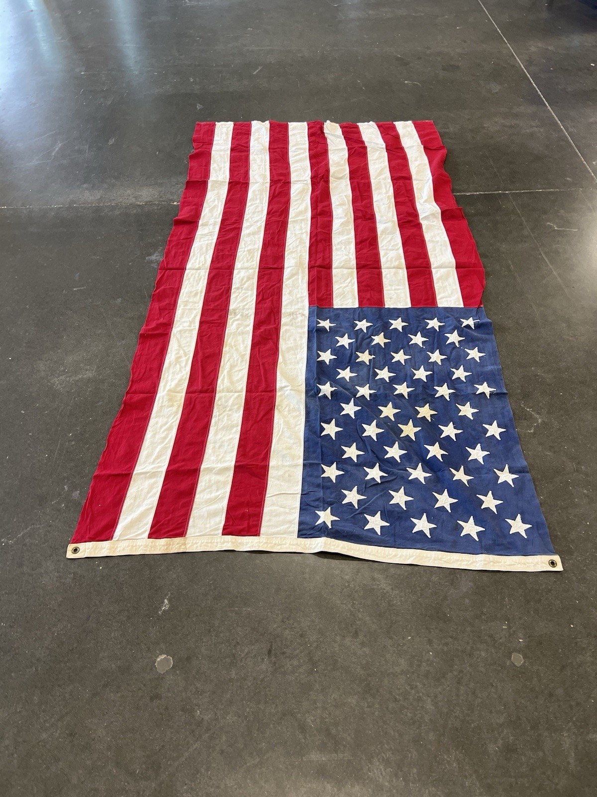 Vintage 50 Star Stitched American Flag 9 1/2’ x 5’ LARGE Valley Forge Flag Co. Vintage 50 Star Stitched American Flag 9 1/2’ x 5’ LARGE Valley Forge Flag Co.