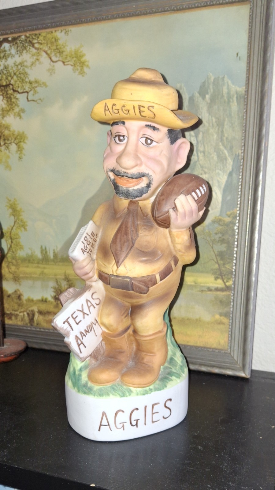 McCormick 1972 Texas A&M Aggies Vintage Porcelain Decanter McCormick 1972 Texas A&M Aggies Vintage Porcelain Decanter