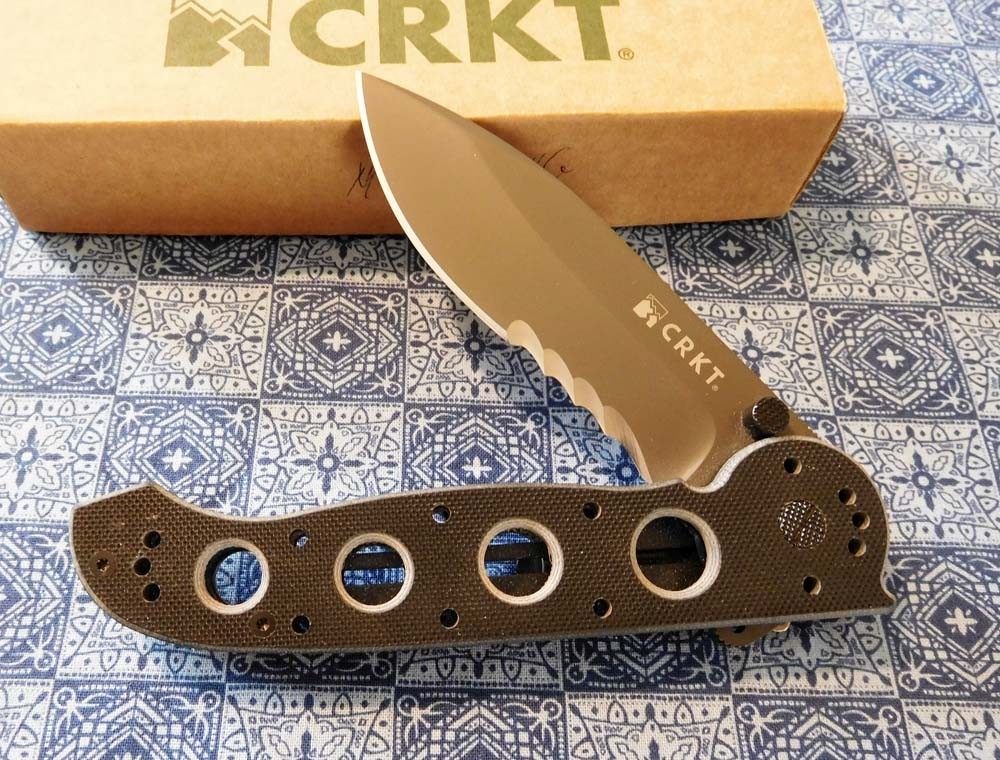 COLUMBIA RIVER CRKT New M21-14G Carson Design Serrated Blade Knife/Knives