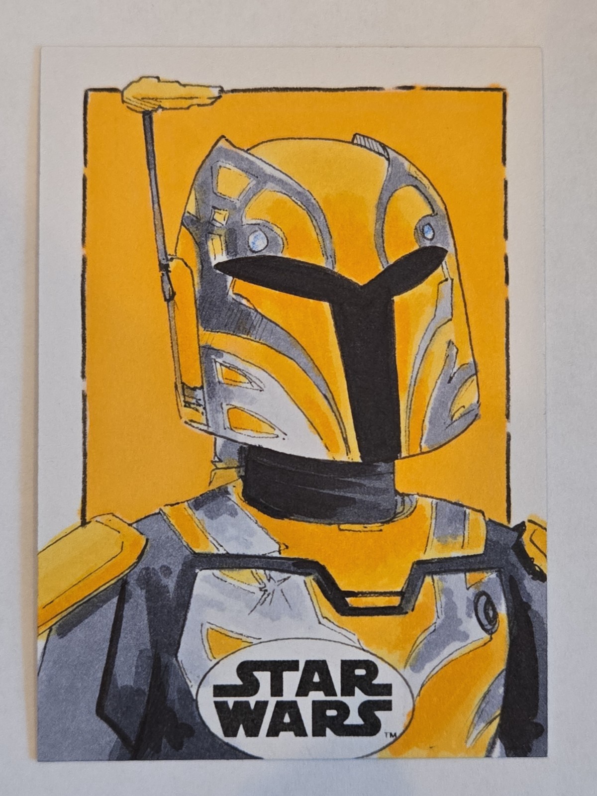 2018 Topps Star Wars "Ursa Wren" Sketch Card Hard Signed Marsha Parkins SABINE 2018 Topps Star Wars "Ursa Wren" Sketch Card Hard Signed Marsha Parkins SABINE