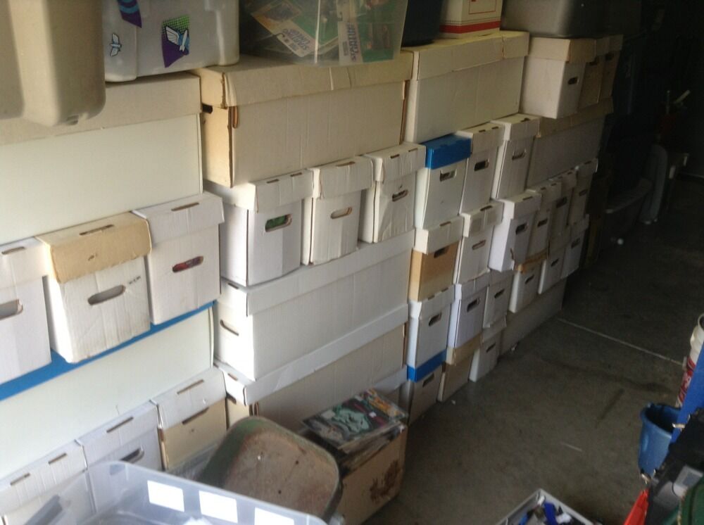 Huge Lot Of Comics storage unit find ,free shipping