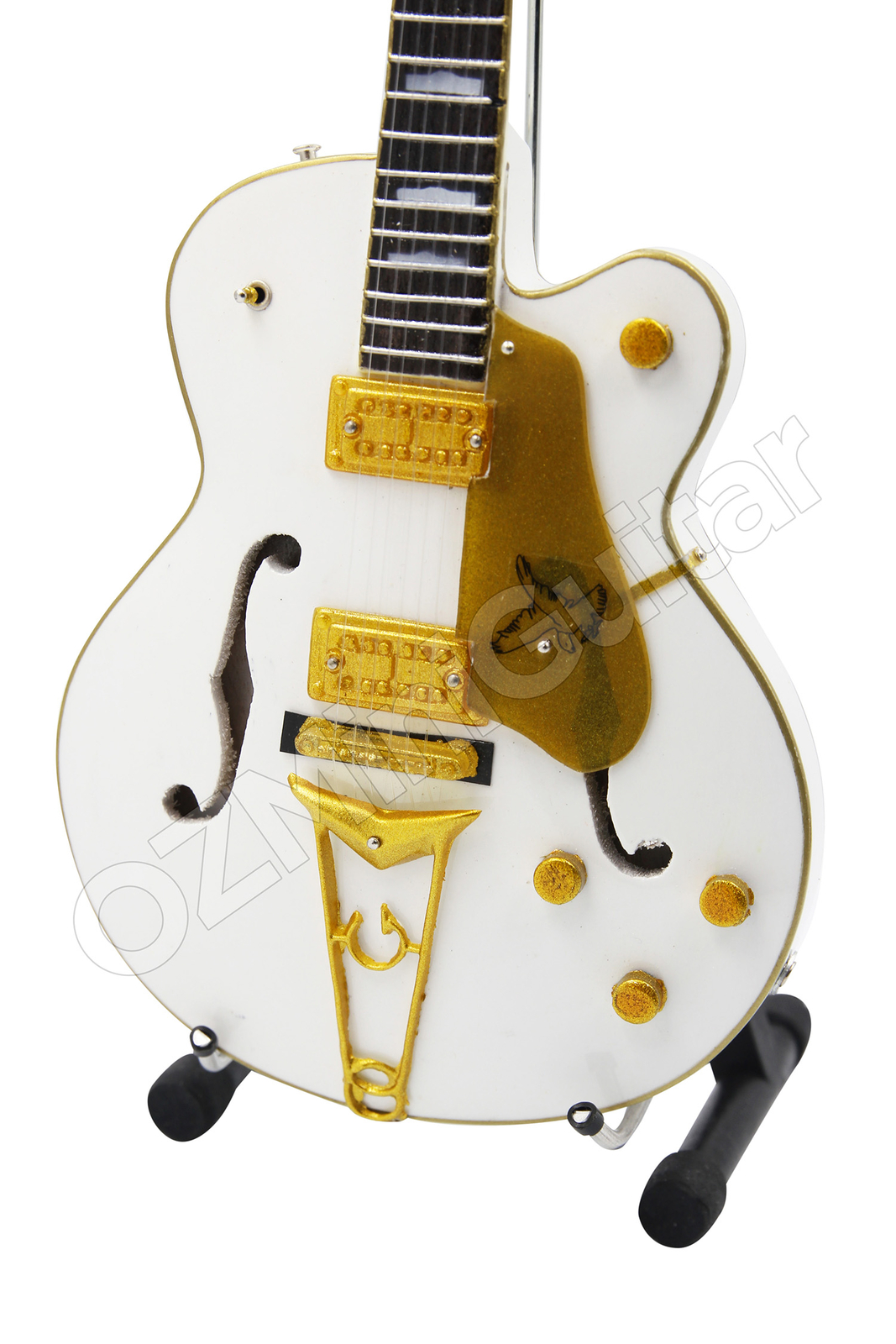 Miniature Guitar John Frusciante WHITE FALCON & Strap