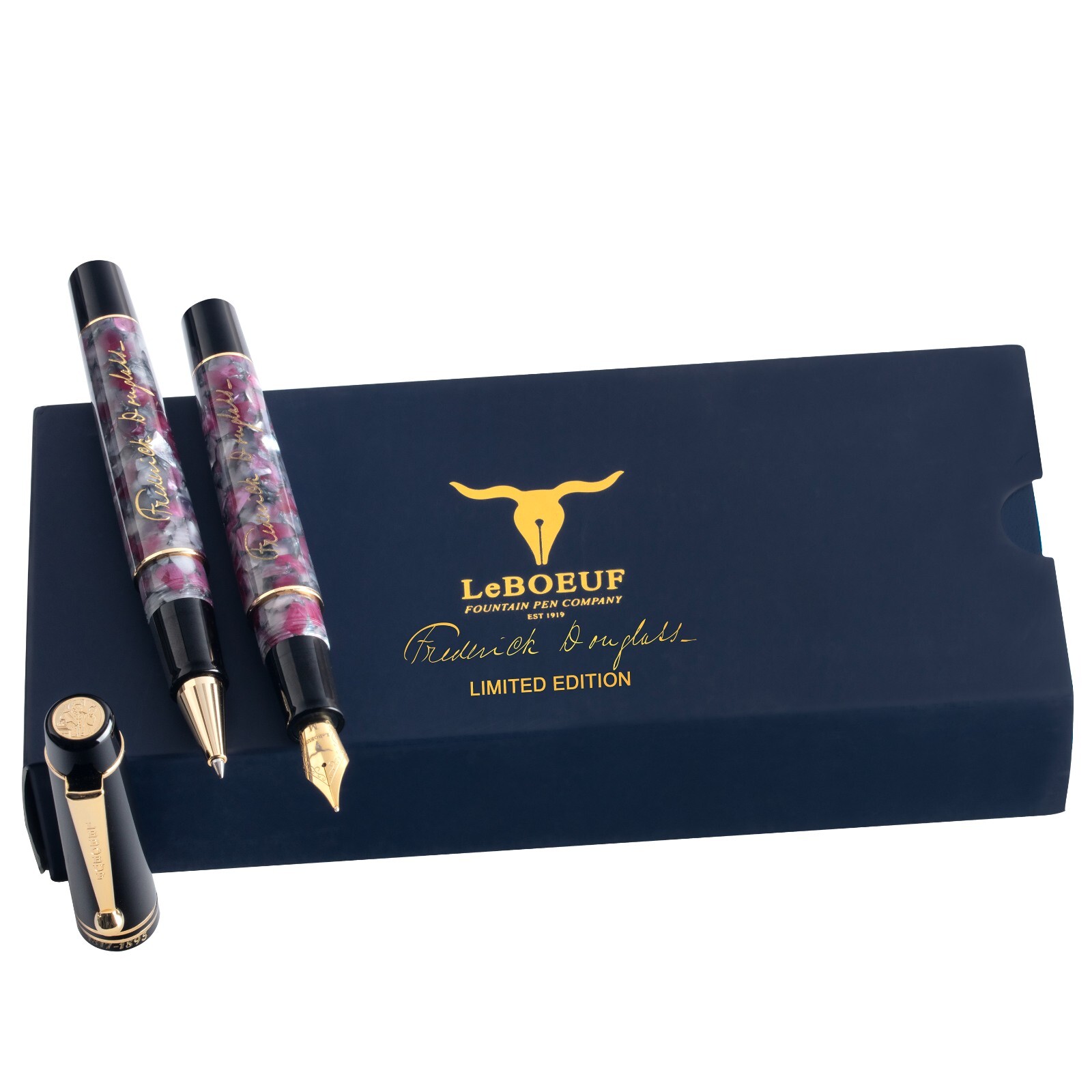 Brand New LeBOEUF Frederick Douglas Fountain Pen Limited Edition F or M Nib Brand New LeBOEUF Frederick Douglas Fountain Pen Limited Edition F or M Nib