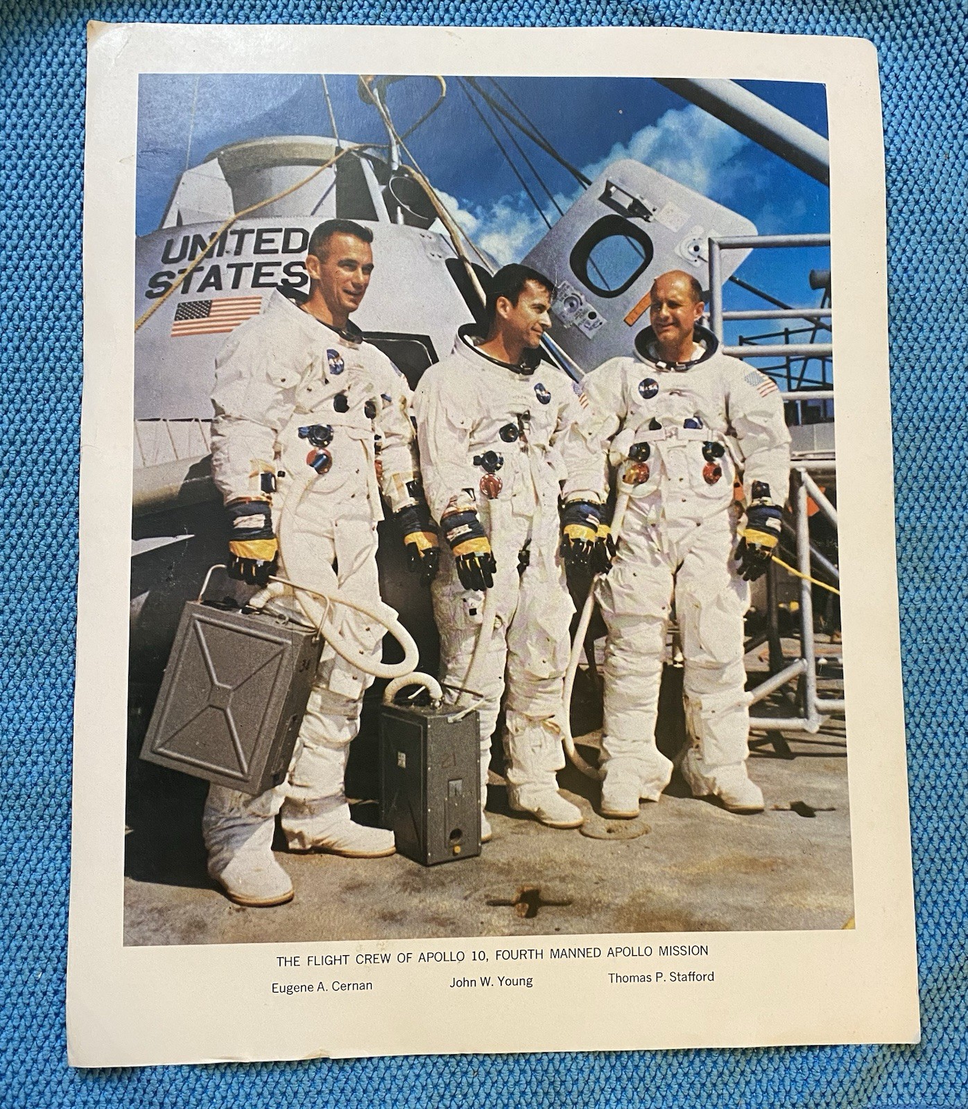 Vintage 1968 1969 NASA Apollo 7-11 Lithograph Print Set No 2 Original 11x14 GPO