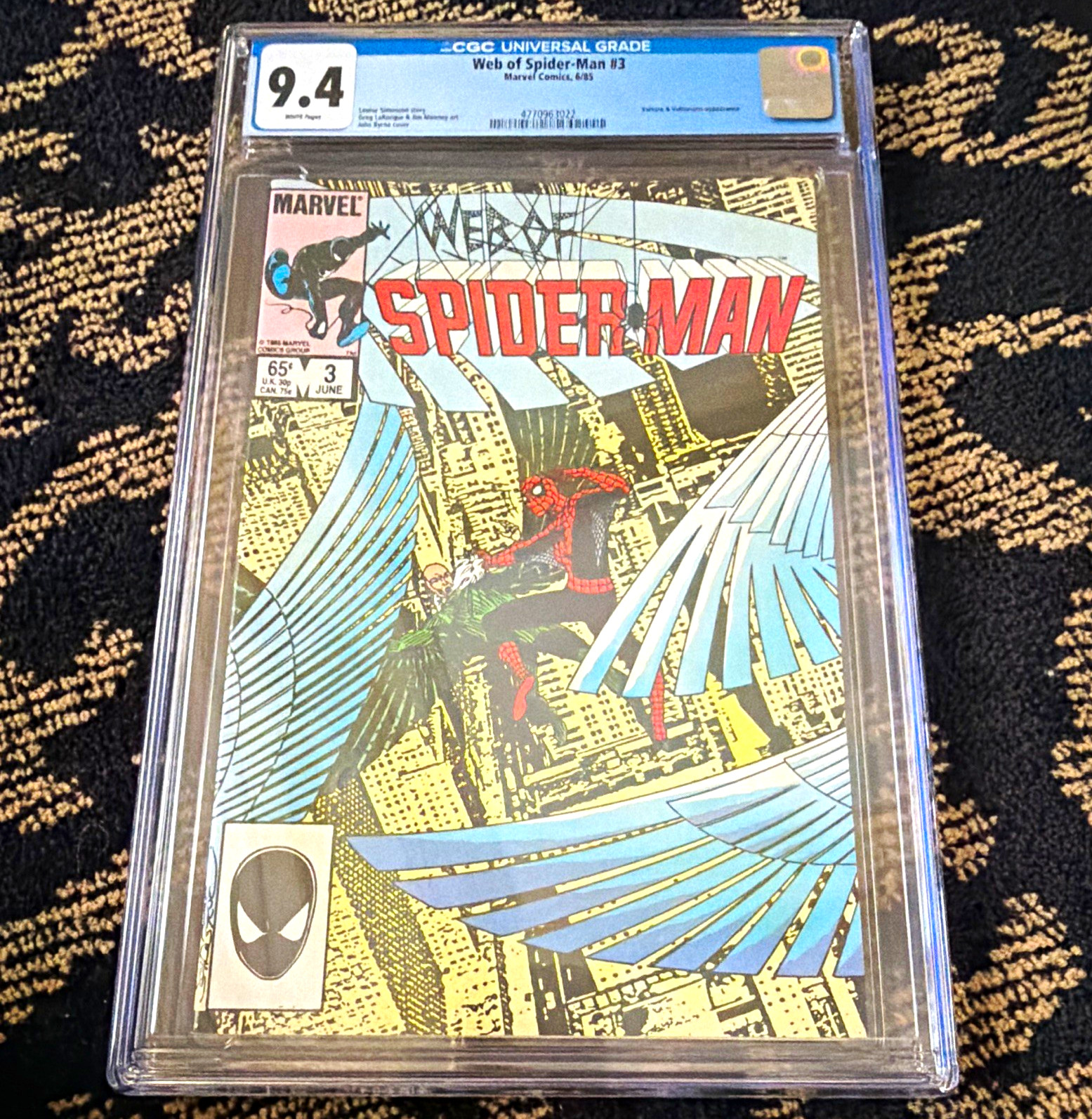 Marvel Comics Web of Spider-Man #3 CGC 9.4 (1985) Simonson/Vess Marvel Comics Web of Spider-Man #3 CGC 9.4 (1985) Simonson/Vess