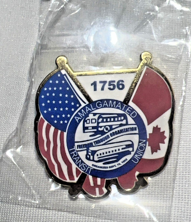 Amalgamated Transit Union 1756 USA Canada Pin Sealed Bag NEW Amalgamated Transit Union 1756 USA Canada Pin Sealed Bag NEW