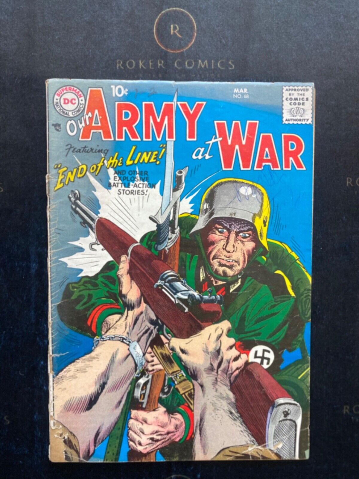 Very Rare and Cool 1958 Our Army At War #68