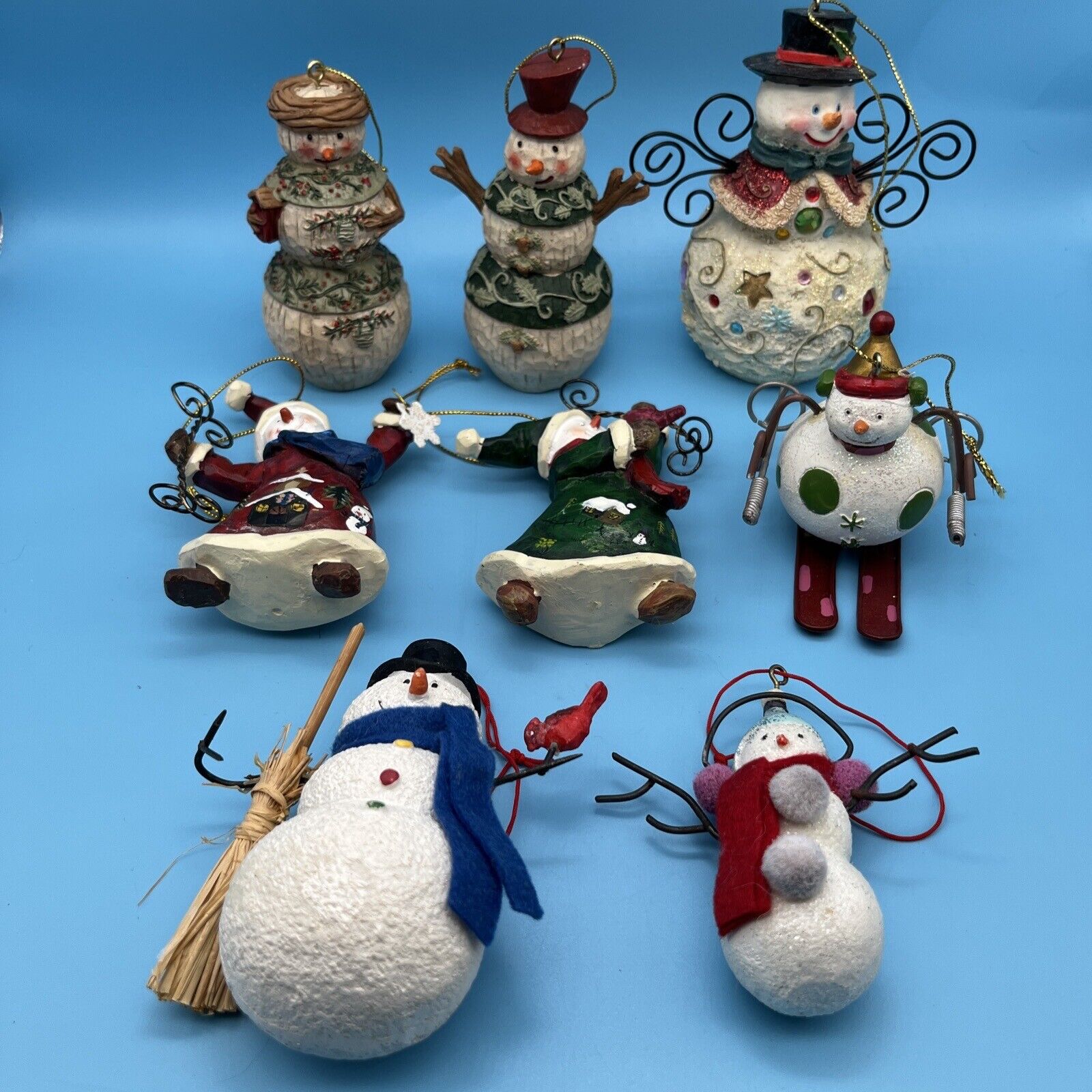 Snowmen Tree Ornaments Christmas Decorations Snowman Decor For Holidays Lot