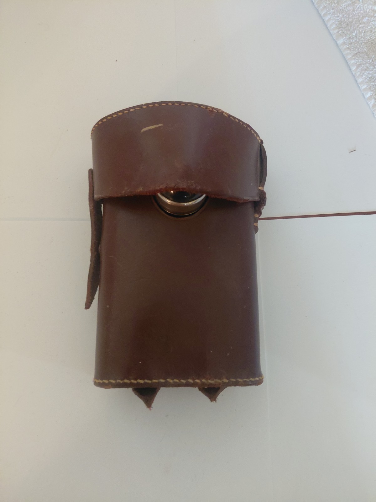 British WWI Flashlight in leather holder "The Orilux" British WWI Flashlight in leather holder "The Orilux"