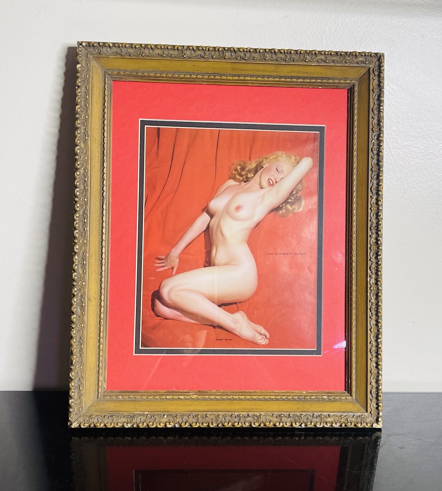 1955 Vintage Marilyn Monroe "Golden Dreams" By Tom Kelly Framed poster 1955 Vintage Marilyn Monroe "Golden Dreams" By Tom Kelly Framed poster