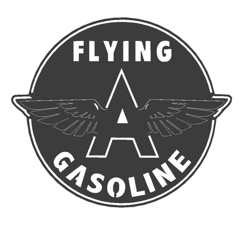 GARGE SIGN FLYING A GASOLINE SHIELD OIL GAS PUMP METAL SIGN MOBIL REPRODUCTION