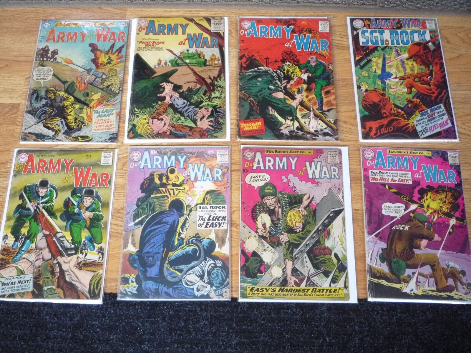 OLD Our Army at War LOT 10 and 12 cents  / Joe Kubert