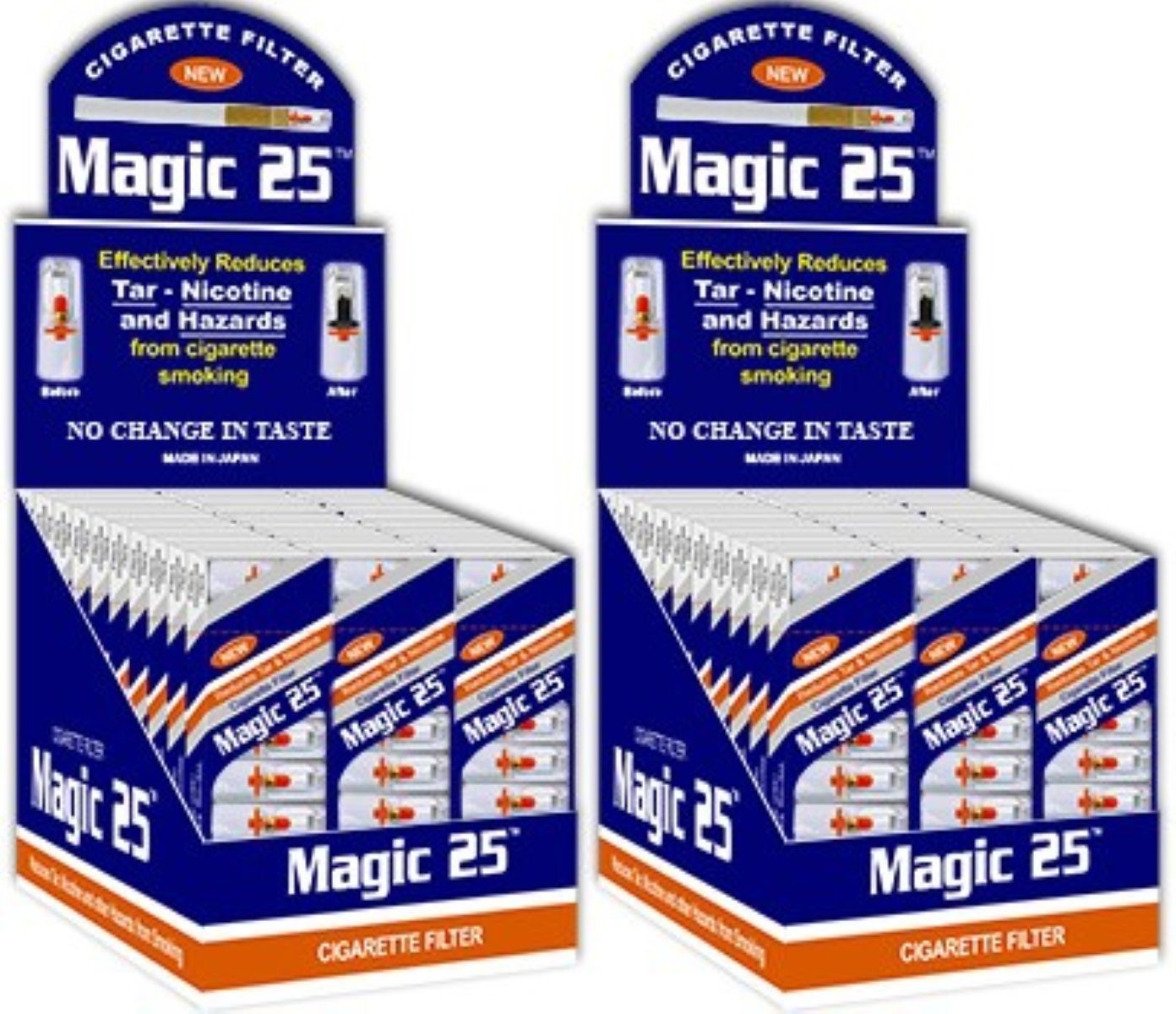 2 x 30 Packs Magic 25 Cigarette Filters (600 Filters) ~Free Shipping