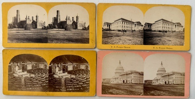 4 Antique 1860s Bell & Bro Washington DC Stereoviews Capitol Smithsonian 4 Antique 1860s Bell & Bro Washington DC Stereoviews Capitol Smithsonian