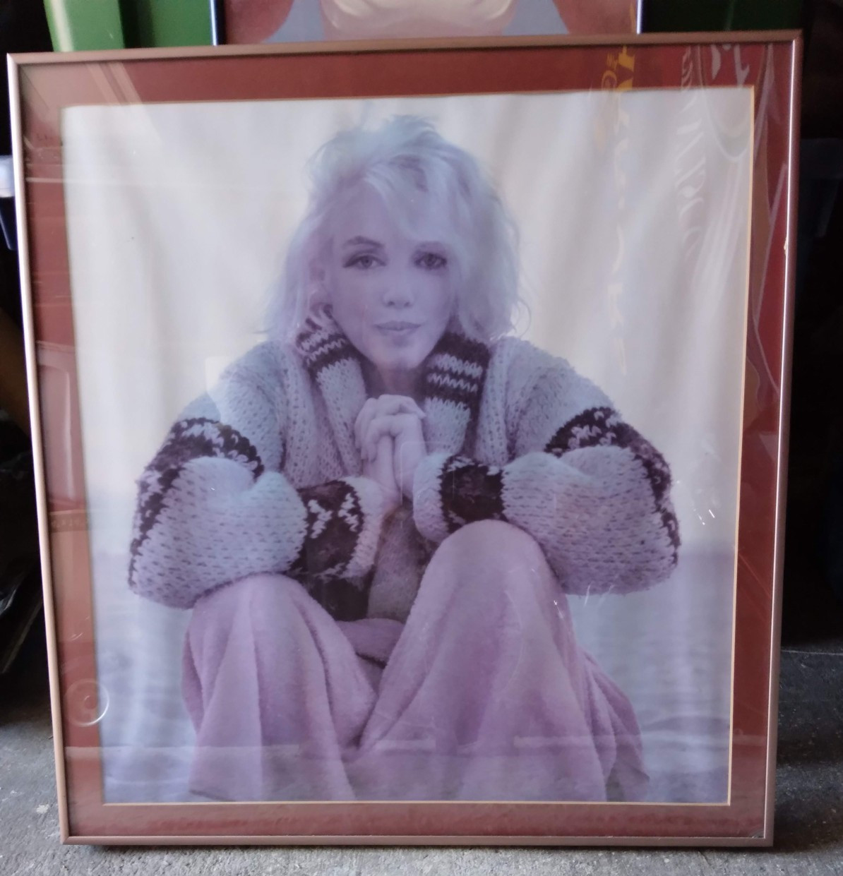 Framed Color Portrait Photograph of Marilyn Monroe Last Shoot