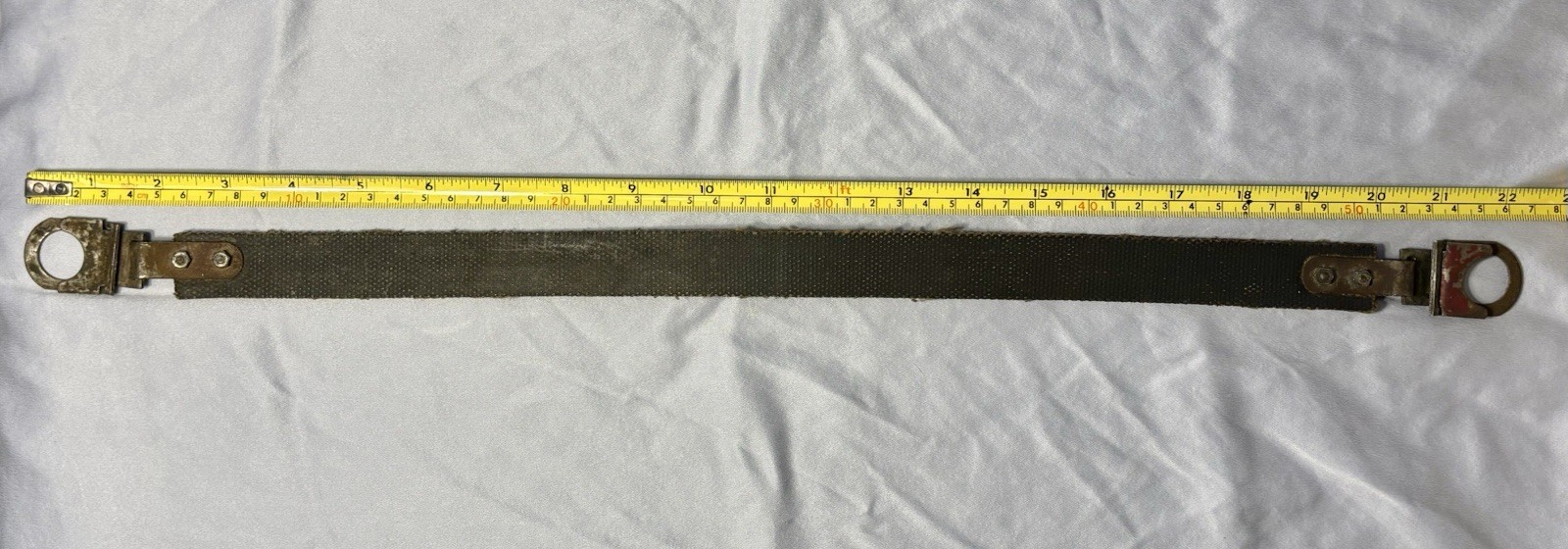 WWI Era U.S. Army Cavalry Heavy 1” OD Web Strap—Early Military Horse Equipment WWI Era U.S. Army Cavalry Heavy 1” OD Web Strap—Early Military Horse Equipment