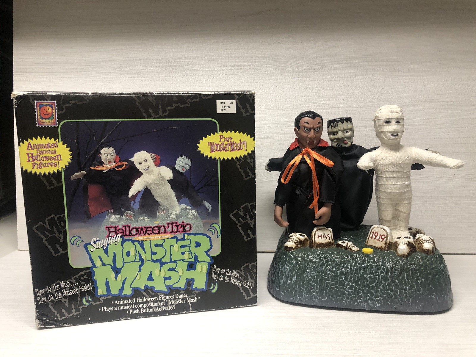 VTG Gemmy HALLOWEEN TRIO SINGING MONSTER MASH W/ Box - Sings And Moves VTG Gemmy HALLOWEEN TRIO SINGING MONSTER MASH W/ Box - Sings And Moves