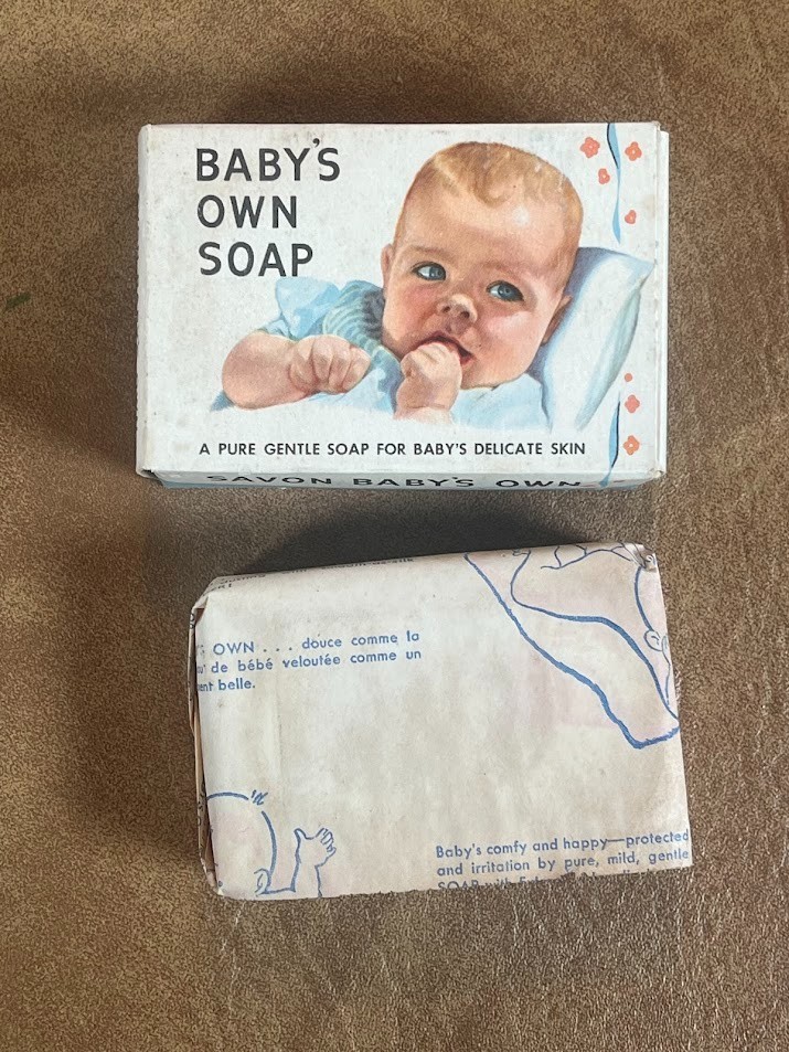 Vintage Savon Baby's Own Soap Nursery Decor dead Stock 1950s Collectible Rare