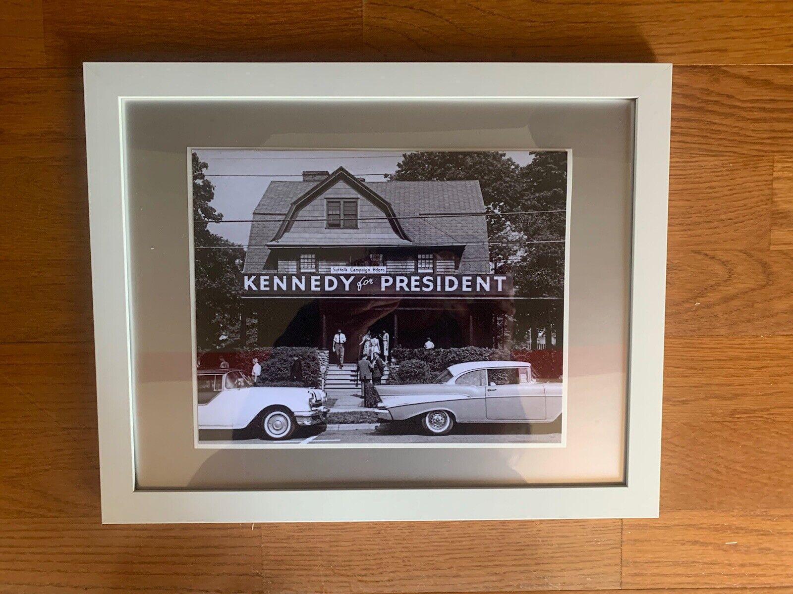 A Framed Photo Print Of “Kennedy For President”