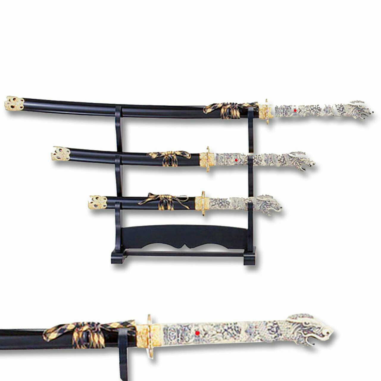 3rd Gen Highlander Connor MacLeod Katana Sword 3 Pcs Sword SET 3rd Gen Highlander Connor MacLeod Katana Sword 3 Pcs Sword SET