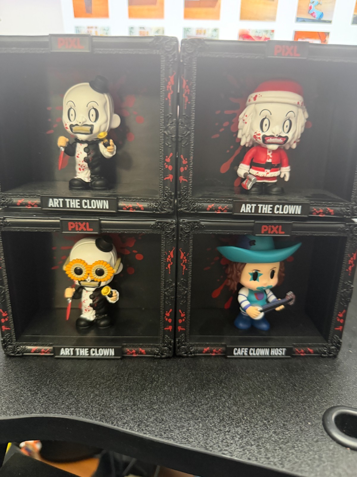 Thrilljoy PiXL Terrifier  Art the Clown Figure Collectible 2025 lot of 4