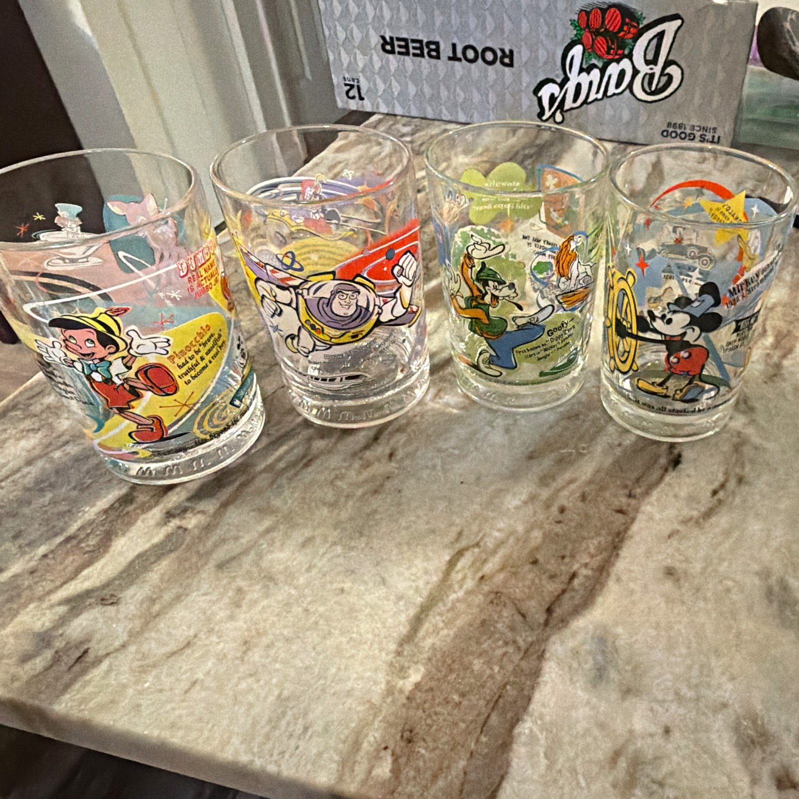 McDonald's Walt Disney World 100 Years of Magic Glasses Set, Disney McDonald's Walt Disney World 100 Years of Magic Glasses Set, Disney
