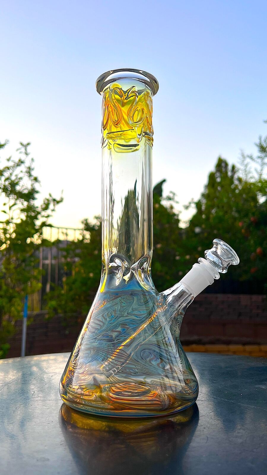 12 Inch Glass Water Pipe Bong Big Beaker Hookah 