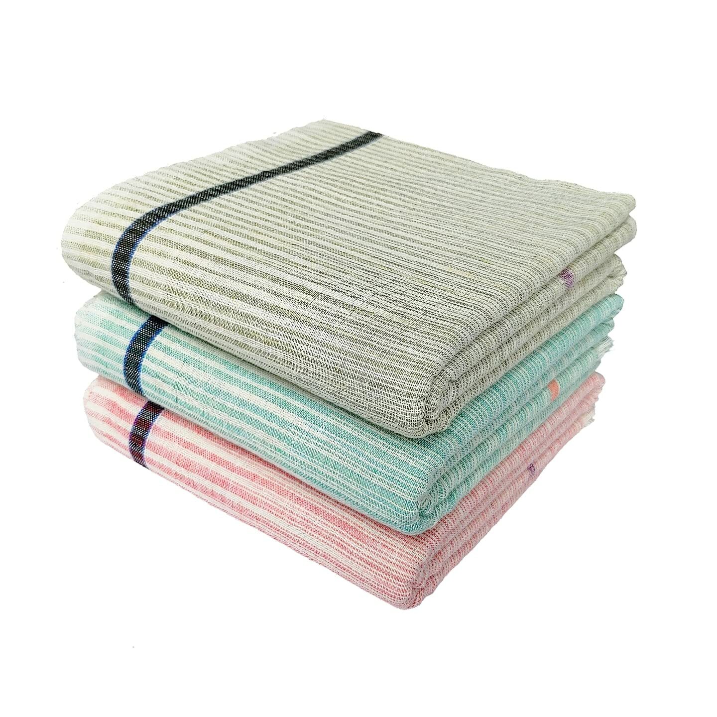 Cotton Gamcha Bath Towel 30 x 64 inch Pack of 3 US Cotton Gamcha Bath Towel 30 x 64 inch Pack of 3 US