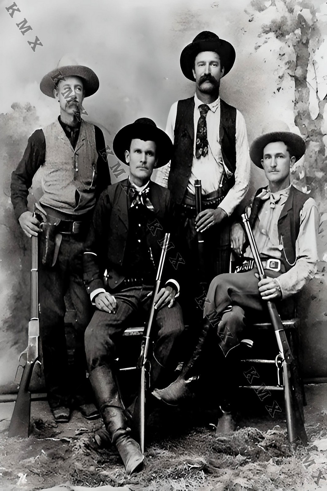 1870's The James Gang 4x6 photo 1870's The James Gang 4x6 photo